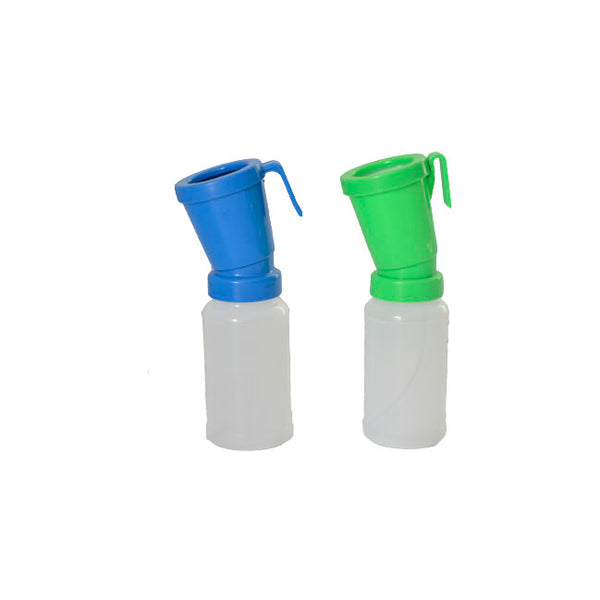 Vasos selladores de pezones sin retorno, azul y verde — foto real