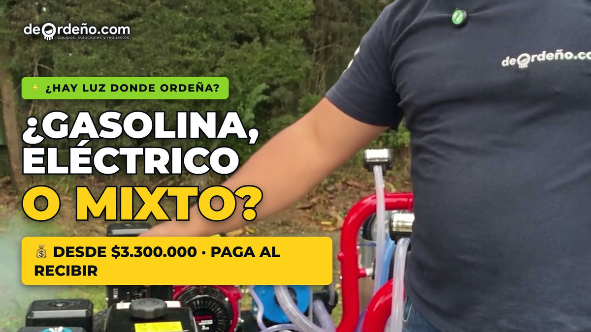 Motor a gasolina, eléctrico o mixto para la ordeñadora: cuál conviene y cuánto gasta