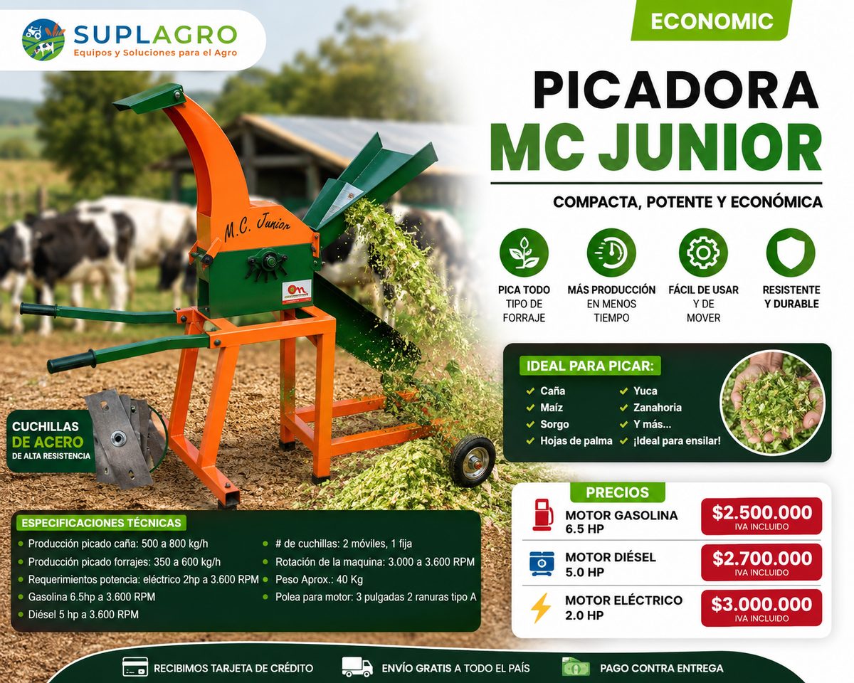 Picapasto MC Junior con cuello tipo ensilador