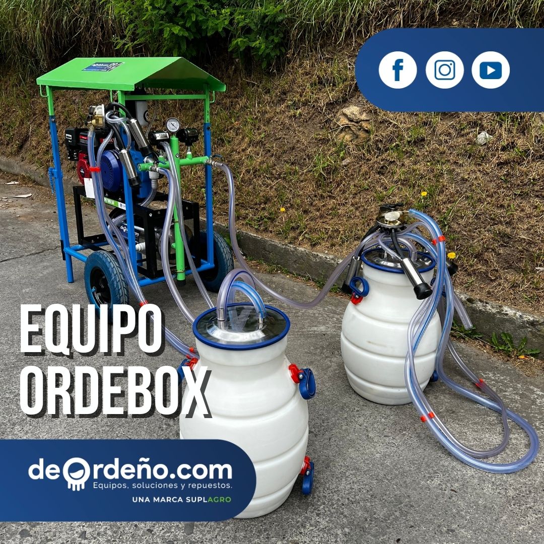 Equipo de Ordeño OrdeBox con Techo 🐄 - 1 y 2 puestos  + OBSEQUIO + PAGUE AL RECIBIR 🚚