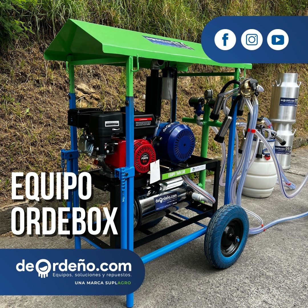 Equipo de Ordeño OrdeBox con Techo 🐄 - 1 y 2 puestos  + OBSEQUIO + PAGUE AL RECIBIR 🚚