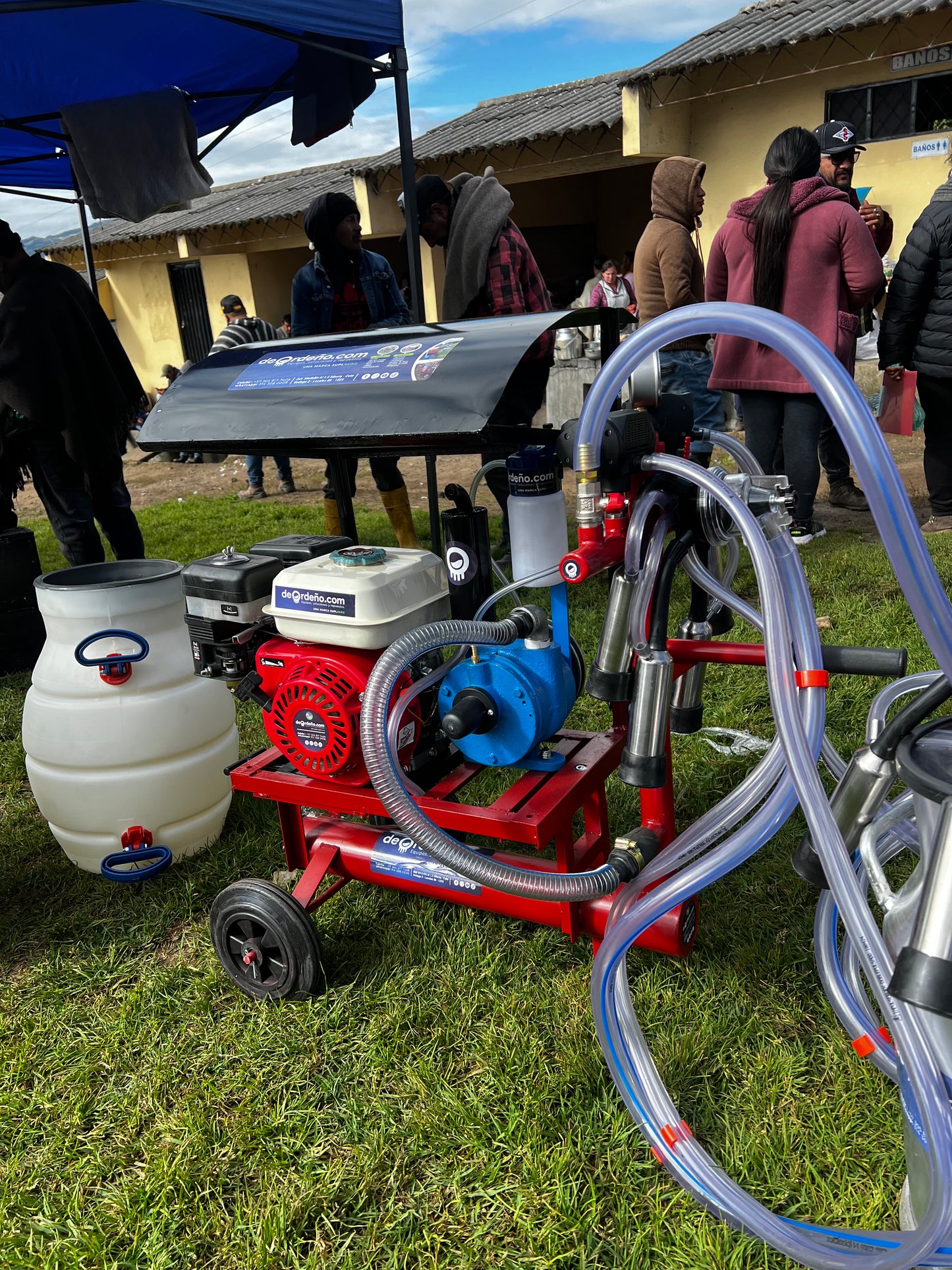 Equipo de Ordeño EcoMilk 🐄 - 1 y 2 puestos con Techo 🌧️  + OBSEQUIO + PAGUE AL RECIBIR 🚚