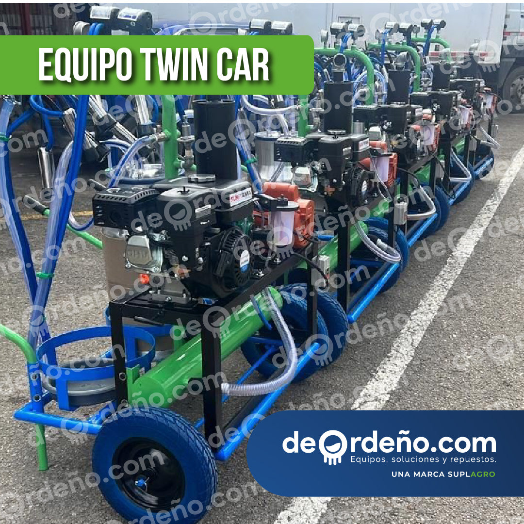 Equipo de Ordeño Twin Car 🐄 - 1 y 2 puestos Linea Premium + OBSEQUIOS + PAGUE AL RECIBIR 🚚