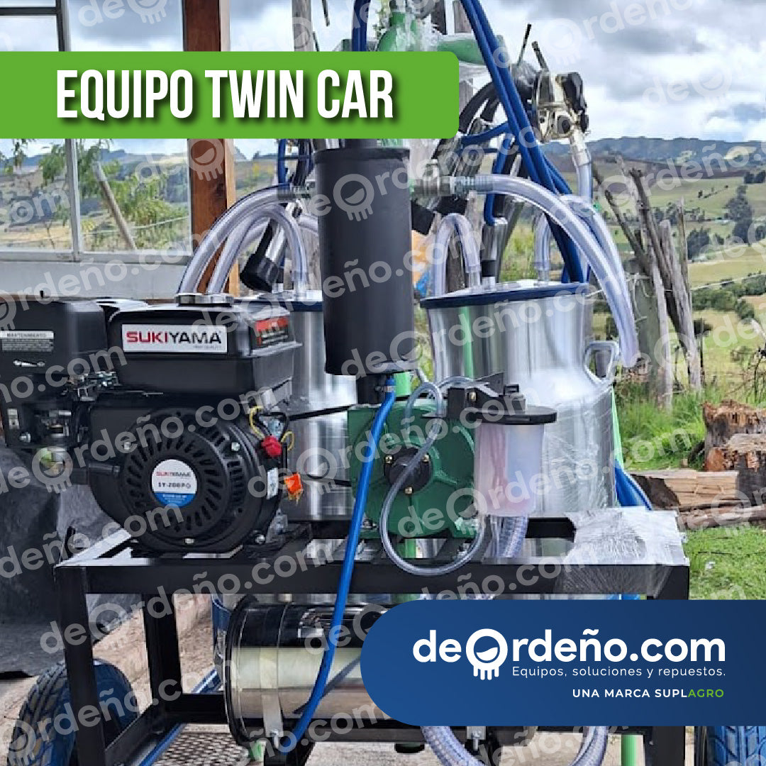 Equipo de Ordeño Twin Car 🐄 - 1 y 2 puestos Linea Premium + OBSEQUIOS + PAGUE AL RECIBIR 🚚