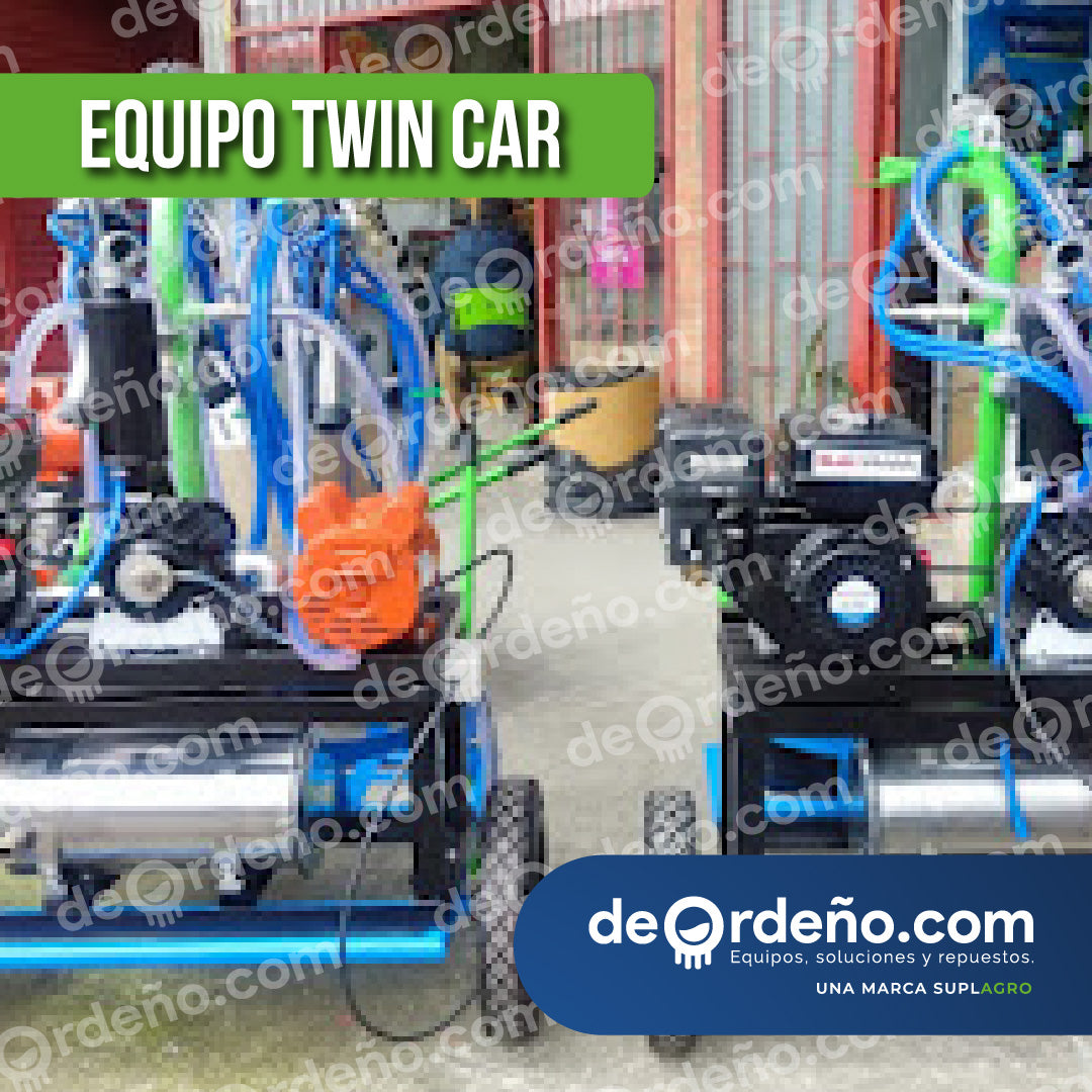 Equipo de Ordeño Twin Car 🐄 - 1 y 2 puestos Linea Premium + OBSEQUIOS + PAGUE AL RECIBIR 🚚