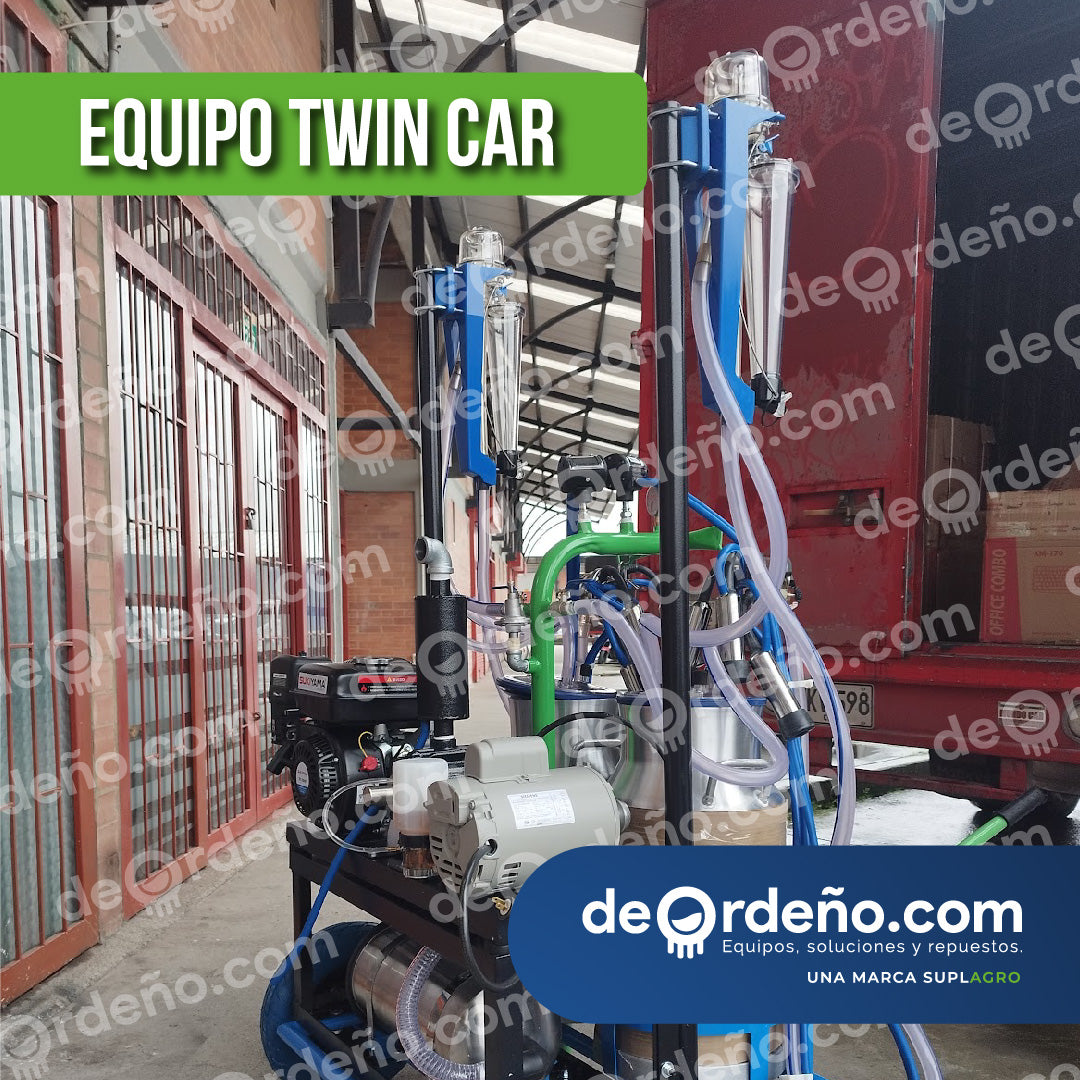 Equipo de Ordeño Twin Car 🐄 - 1 y 2 puestos Linea Premium + OBSEQUIOS + PAGUE AL RECIBIR 🚚