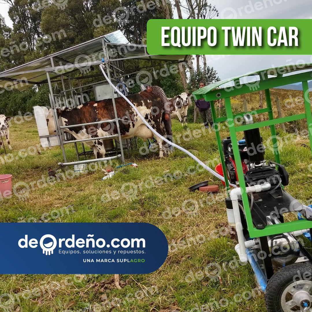 Equipo de Ordeño Twin Car 🐄 - 1 y 2 puestos Linea Premium + OBSEQUIOS + PAGUE AL RECIBIR 🚚