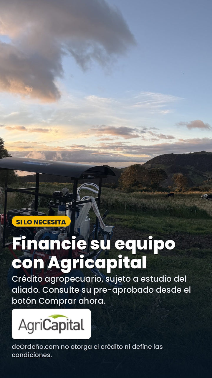 Financie su equipo con Agricapital: crédito agropecuario sujeto a estudio del aliado; consulte su pre-aprobado desde el botón Comprar ahora